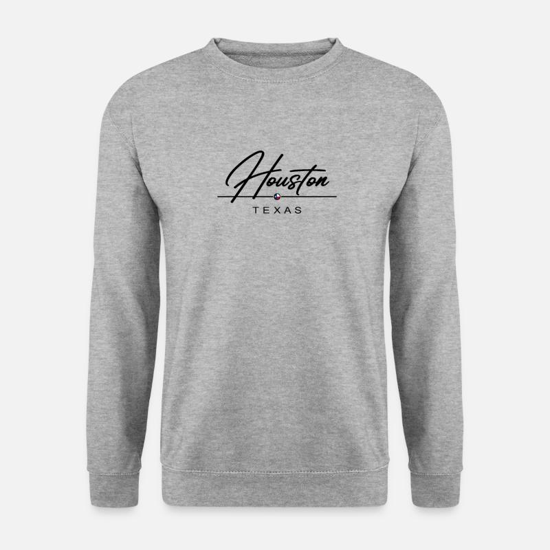 Houston - Unisex Pullover - Weißgrau meliert