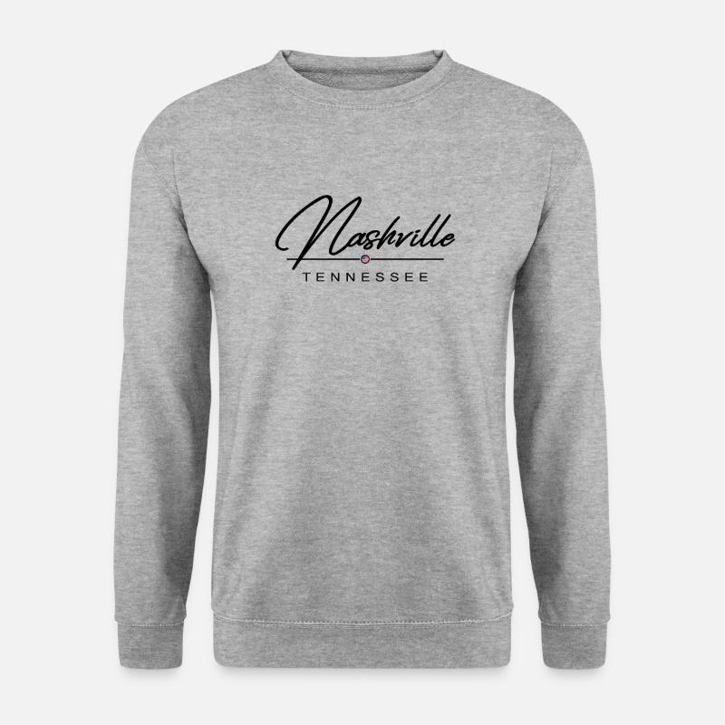 Nashville Tennessee USA - Unisex Pullover - Weißgrau meliert