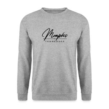 Memphis Tennessee - Unisex Sweatshirt - salt & pepper - Front - Alina (178cm) & Michal (187cm)