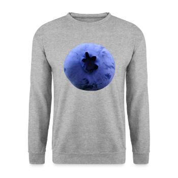 Blueberry - Unisex Sweatshirt - salt & pepper - Front - Alina (178cm) & Michal (187cm)