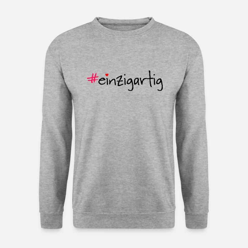 #einzigartig - Unisex Pullover - Weißgrau meliert