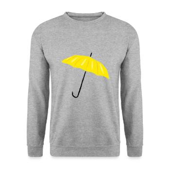 Yellow umbrella - Unisex Sweatshirt - salt & pepper - Front - Alina (178cm) & Michal (187cm)