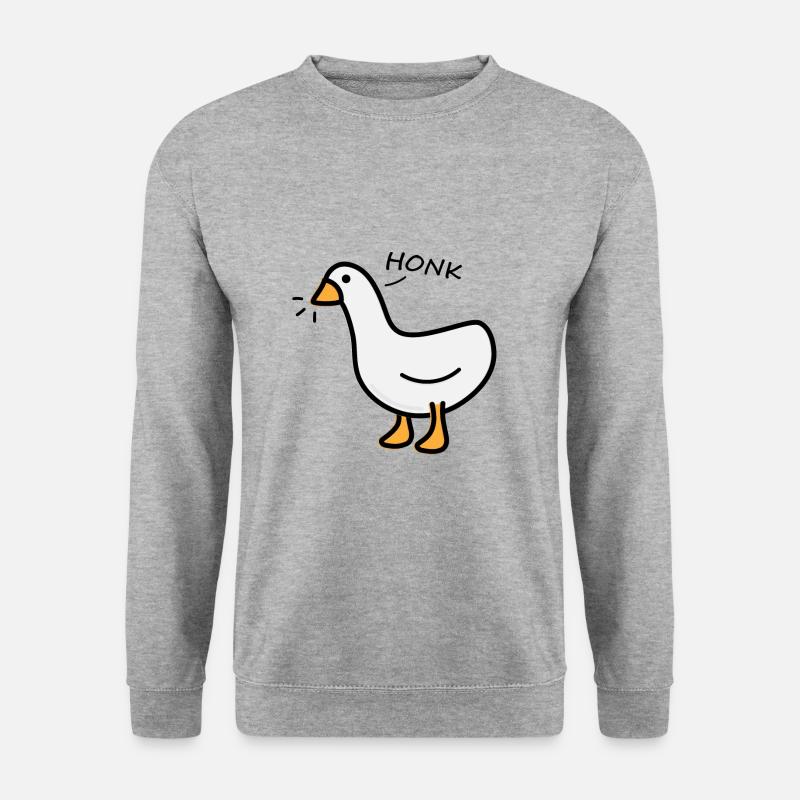 Süße Gans - Unisex Pullover - Weißgrau meliert