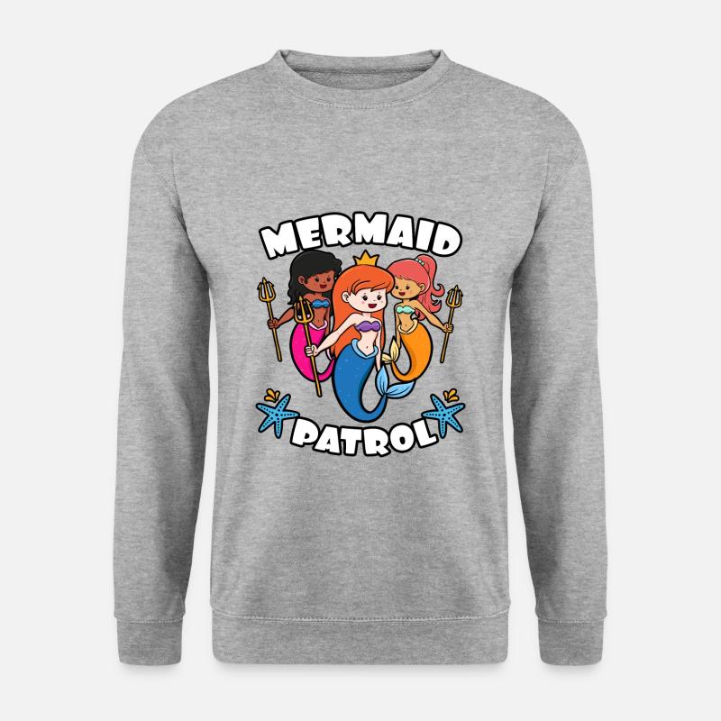 Mermaid Patrol - Unisex Pullover - Weißgrau meliert
