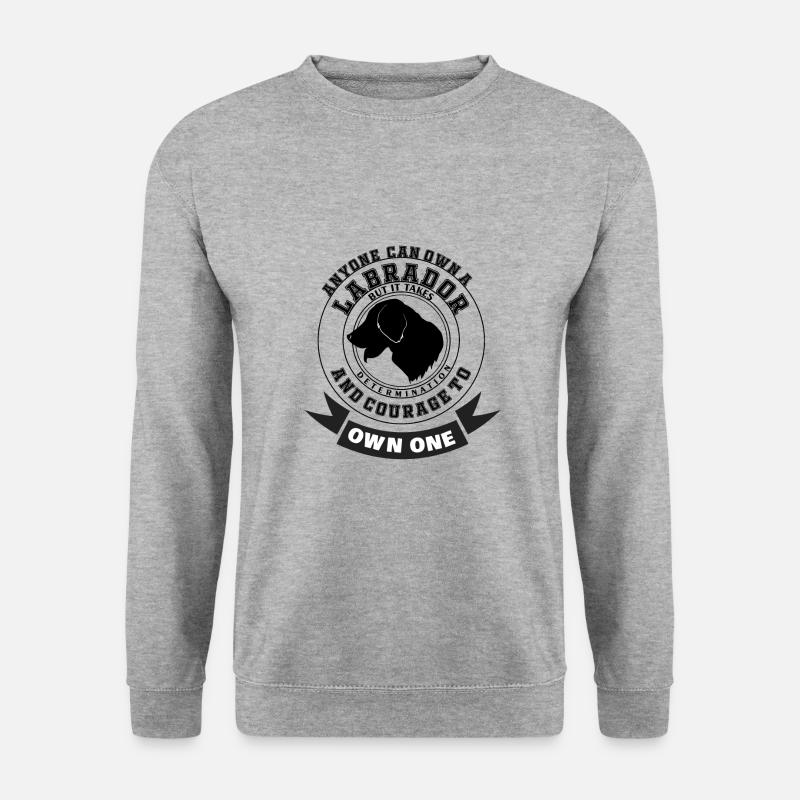 Labrador - Unisex Pullover - Weißgrau meliert