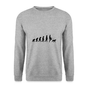 Labrador Evolution - Unisex Sweatshirt - salt & pepper - Front - Alina (178cm) & Michal (187cm)