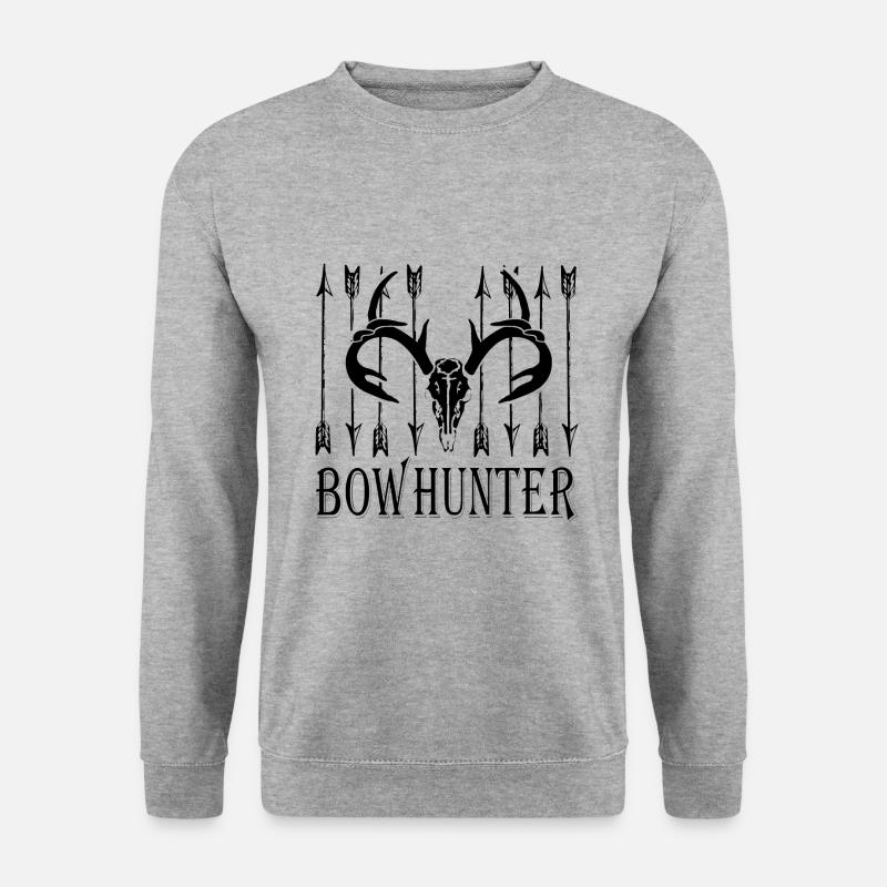 Bowhunter - Unisex Pullover - Weißgrau meliert