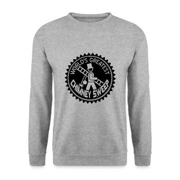 chimney sweeper - Unisex Sweatshirt - salt & pepper - Front - Alina (178cm) & Michal (187cm)