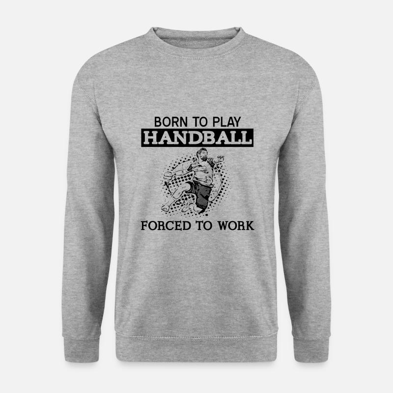 Handball - Unisex Pullover - Weißgrau meliert