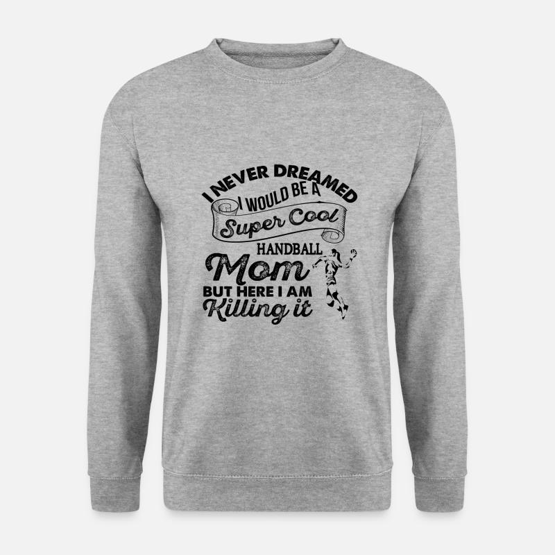 Handball - Unisex Pullover - Weißgrau meliert