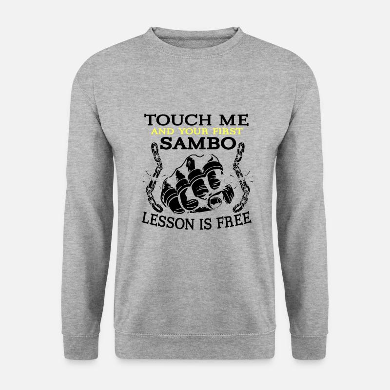 Sambo - Unisex Pullover - Weißgrau meliert