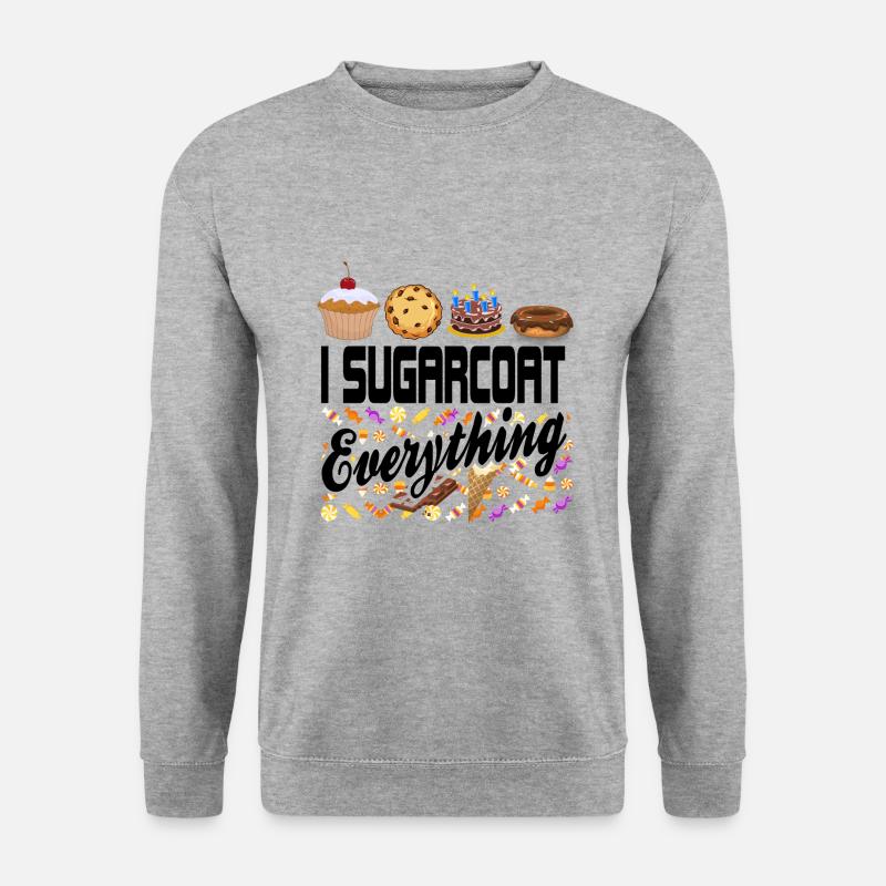 Konditor - Unisex Pullover - Weißgrau meliert