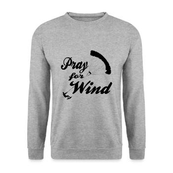 Kitesurfen - Unisex Pullover - Weißgrau meliert - Vorne - Alina (178cm) & Michal (187cm)