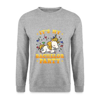 C'est mon enterrement de vie de garçon - Sweat-shirt Unisexe - gris chiné - Devant - Alina (178cm) & Michal (187cm)
