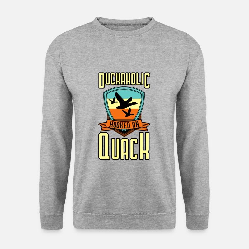 Duckaholic Hooked On Quack - Unisex Sweatshirt - salt & pepper