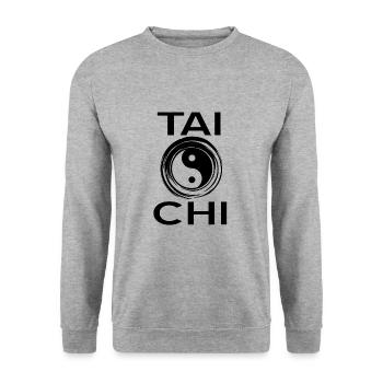 Tai Chi - Unisex Sweatshirt - salt & pepper - Front - Alina (178cm) & Michal (187cm)