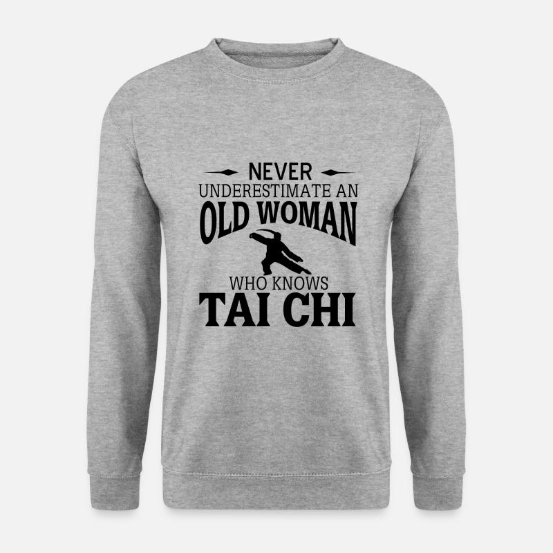 Tai Chi - Unisex Pullover - Weißgrau meliert