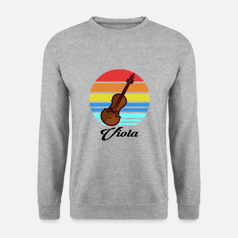 Bratsche - Unisex Pullover - Weißgrau meliert