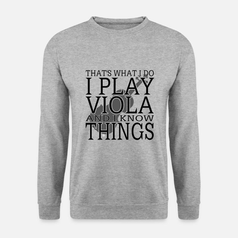 Bratsche - Unisex Pullover - Weißgrau meliert