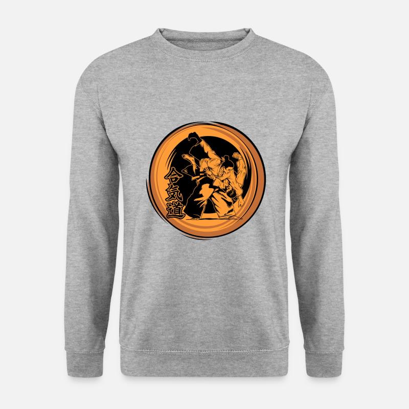 Aikido - Unisex Pullover - Weißgrau meliert