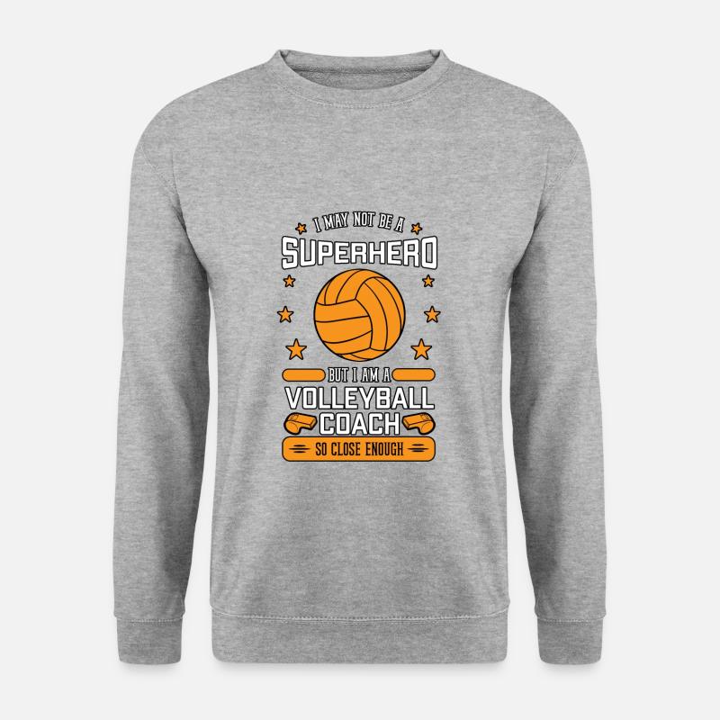 I'm A Volleyball Coach - Unisex Pullover - Weißgrau meliert