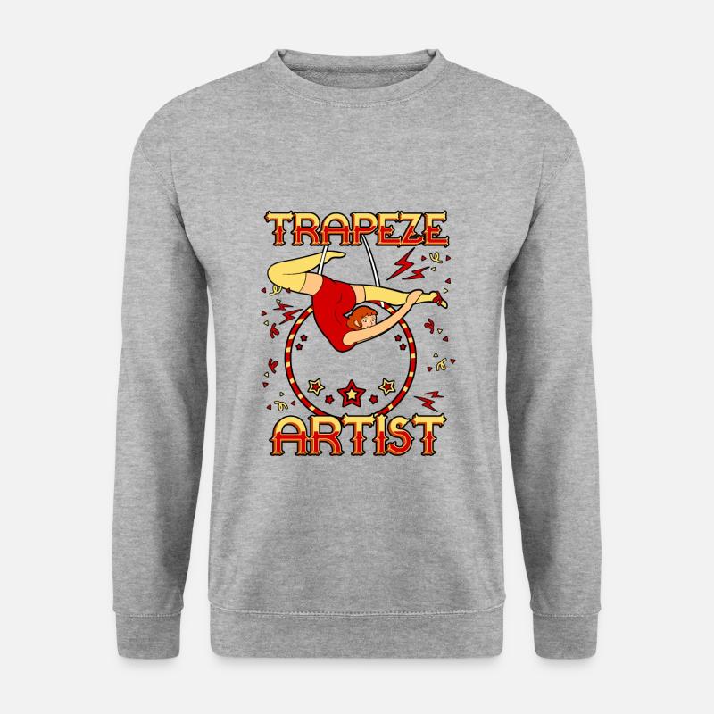 Trapeze Artist - Unisex Pullover - Weißgrau meliert