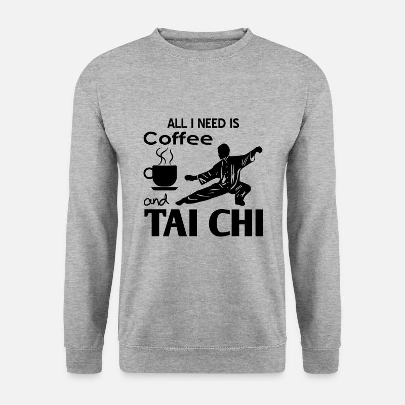 Tai Chi - Unisex Pullover - Weißgrau meliert