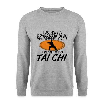 Tai Chi - Unisex Sweatshirt - salt & pepper - Front - Alina (178cm) & Michal (187cm)