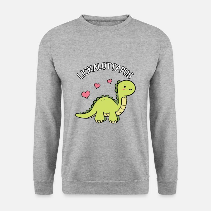 Lickalottapus - Unisex Pullover - Weißgrau meliert