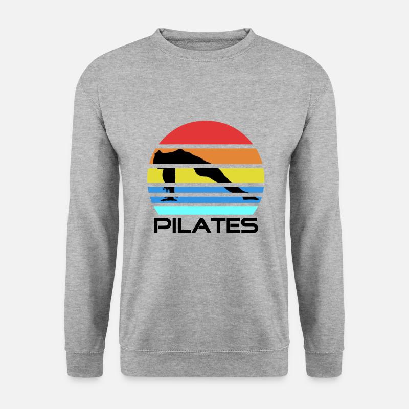 Pilates - Unisex Pullover - Weißgrau meliert