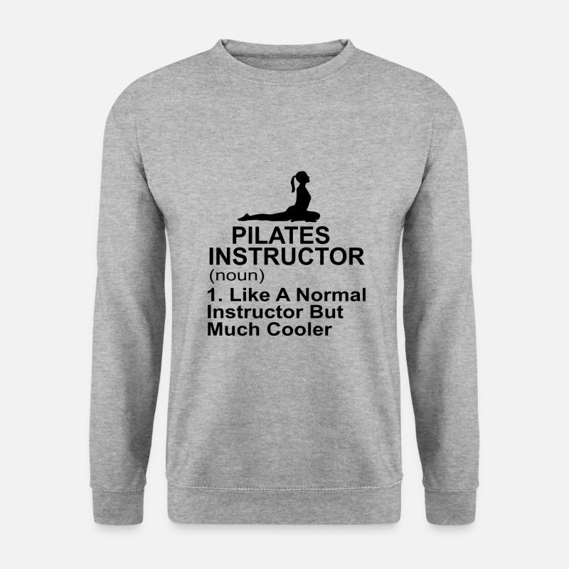 Pilates - Unisex Pullover - Weißgrau meliert