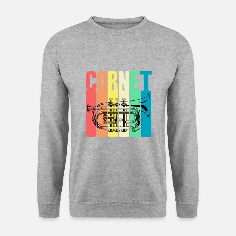 Kornett - Unisex Pullover - Weißgrau meliert