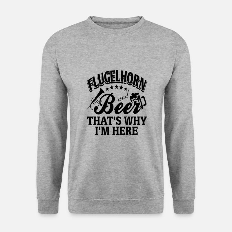 Piano à queue - Sweat-shirt Unisexe - gris chiné