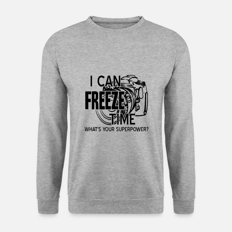 Fotograf - Unisex Pullover - Weißgrau meliert