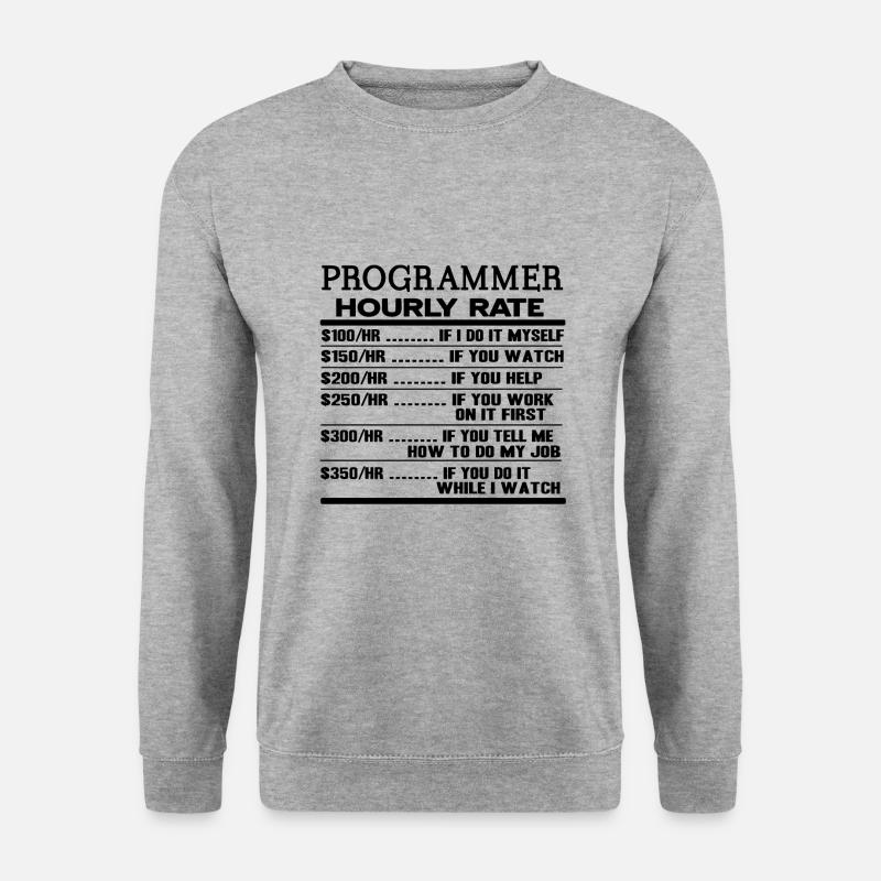 programmeur - Sweat-shirt Unisexe - gris chiné