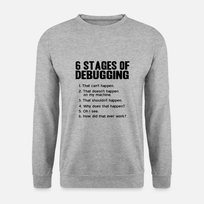 Programmierer - Unisex Pullover - Weißgrau meliert