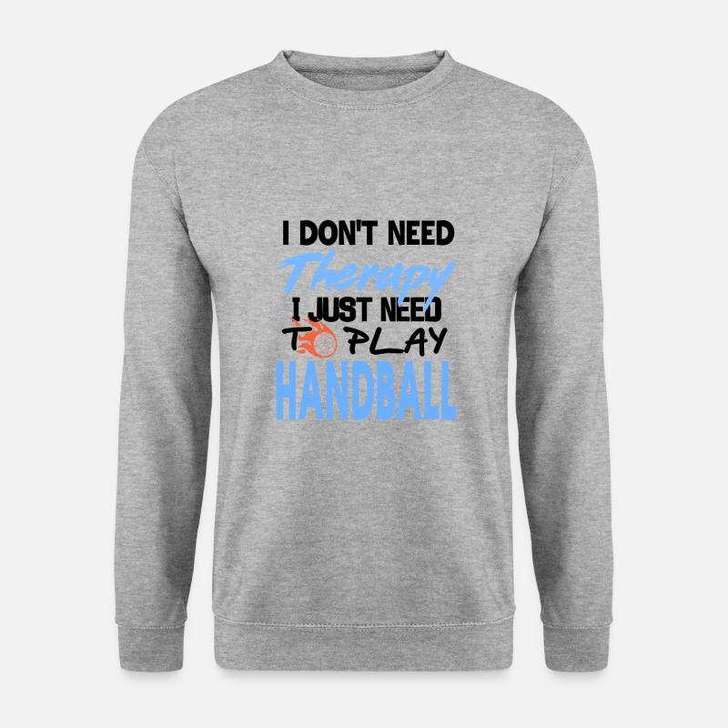 Handball - Unisex Pullover - Weißgrau meliert