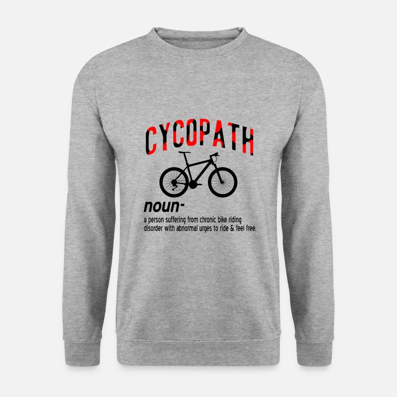 Mountainbike - Unisex Pullover - Weißgrau meliert