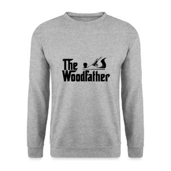 Charpentier réparation artisanat construction bois cadeau - Sweat-shirt Unisexe - gris chiné - Devant - Alina (178cm) & Michal (187cm)
