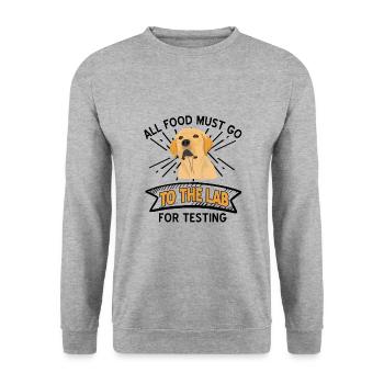 Labrador - Unisex Sweatshirt - salt & pepper - Front - Alina (178cm) & Michal (187cm)