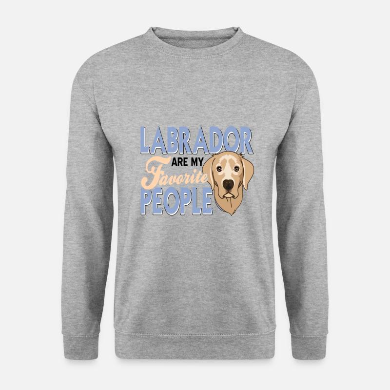 Labrador - Unisex Pullover - Weißgrau meliert