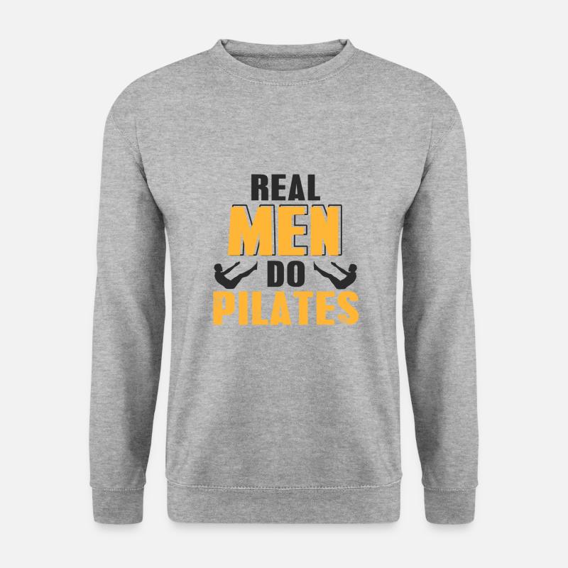 Pilates - Unisex Pullover - Weißgrau meliert