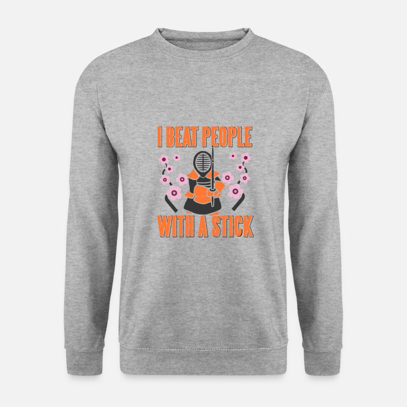 Kendo - Unisex Pullover - Weißgrau meliert