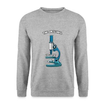 The Original Cellfie - Unisex Pullover - Weißgrau meliert - Vorne - Alina (178cm) & Michal (187cm)