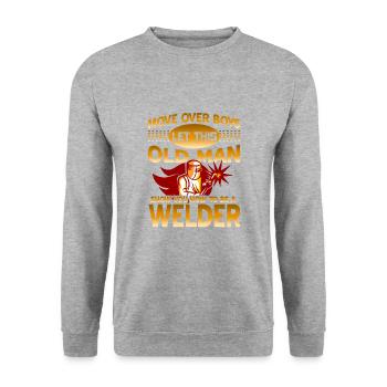 Soudeurs - Sweat-shirt Unisexe - gris chiné - Devant - Alina (178cm) & Michal (187cm)
