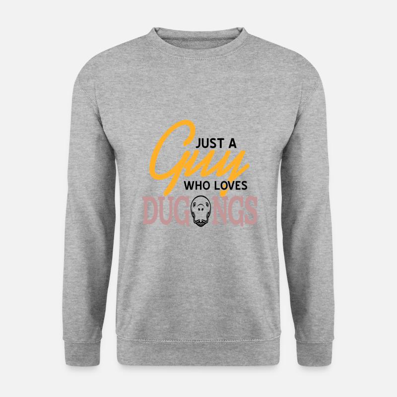 Seekuh Dugong - Unisex Pullover - Weißgrau meliert