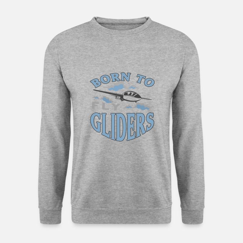Gliding Glider pilots - Unisex Sweatshirt - salt & pepper