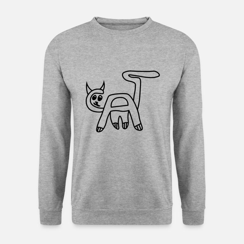 Cat Cat Letters Animal - Unisex Sweatshirt - salt & pepper