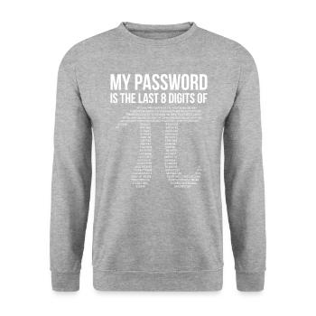 Pi - Sweat-shirt Unisexe - gris chiné - Devant - Alina (178cm) & Michal (187cm)