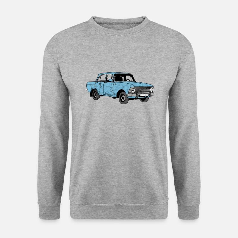 Vintage Oldtimer - Unisex Pullover - Weißgrau meliert